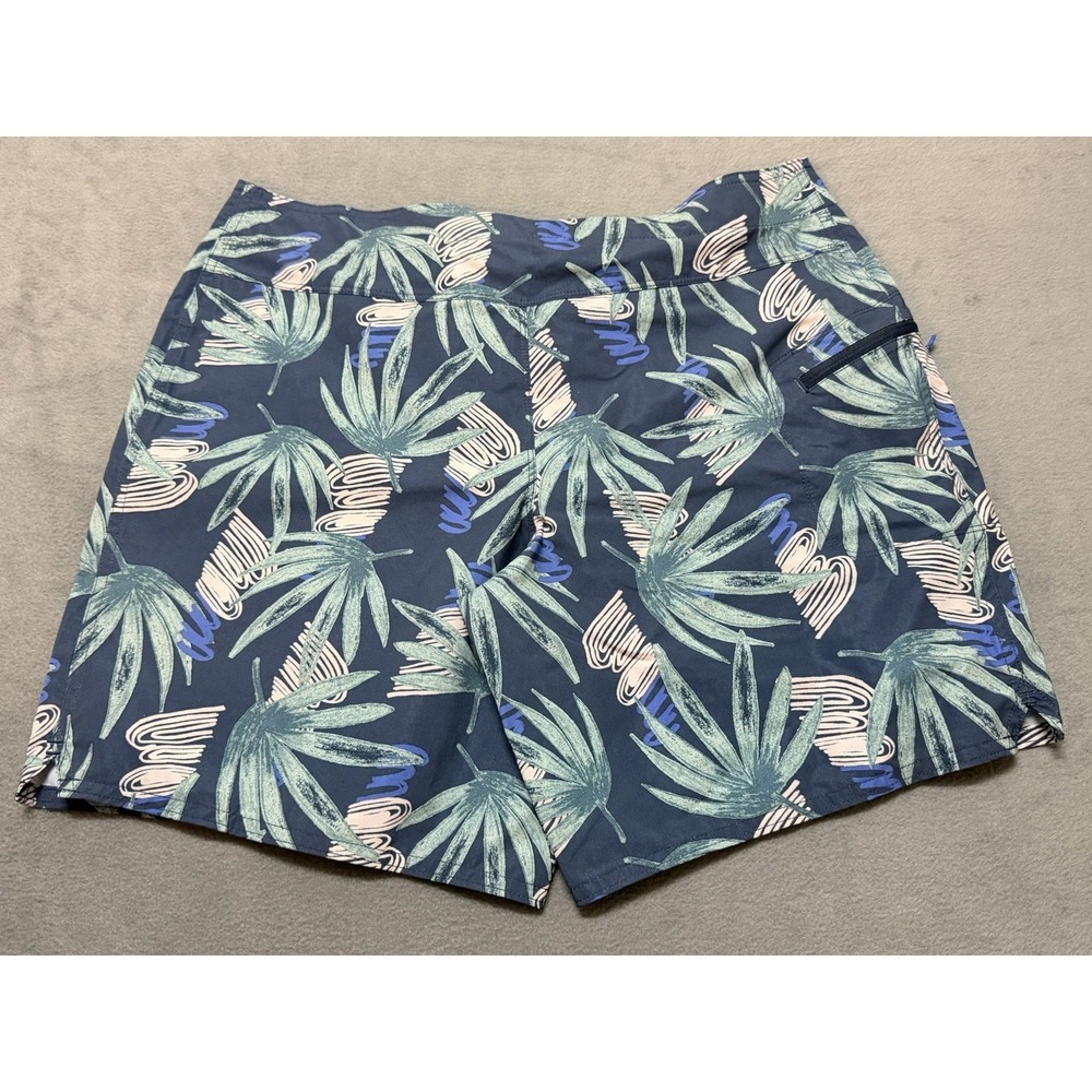 Patagonia Stretch Planing 8" Women's Board Shorts‎ Swim Surf Beach Size 12 Blue - Picture 9 of 12